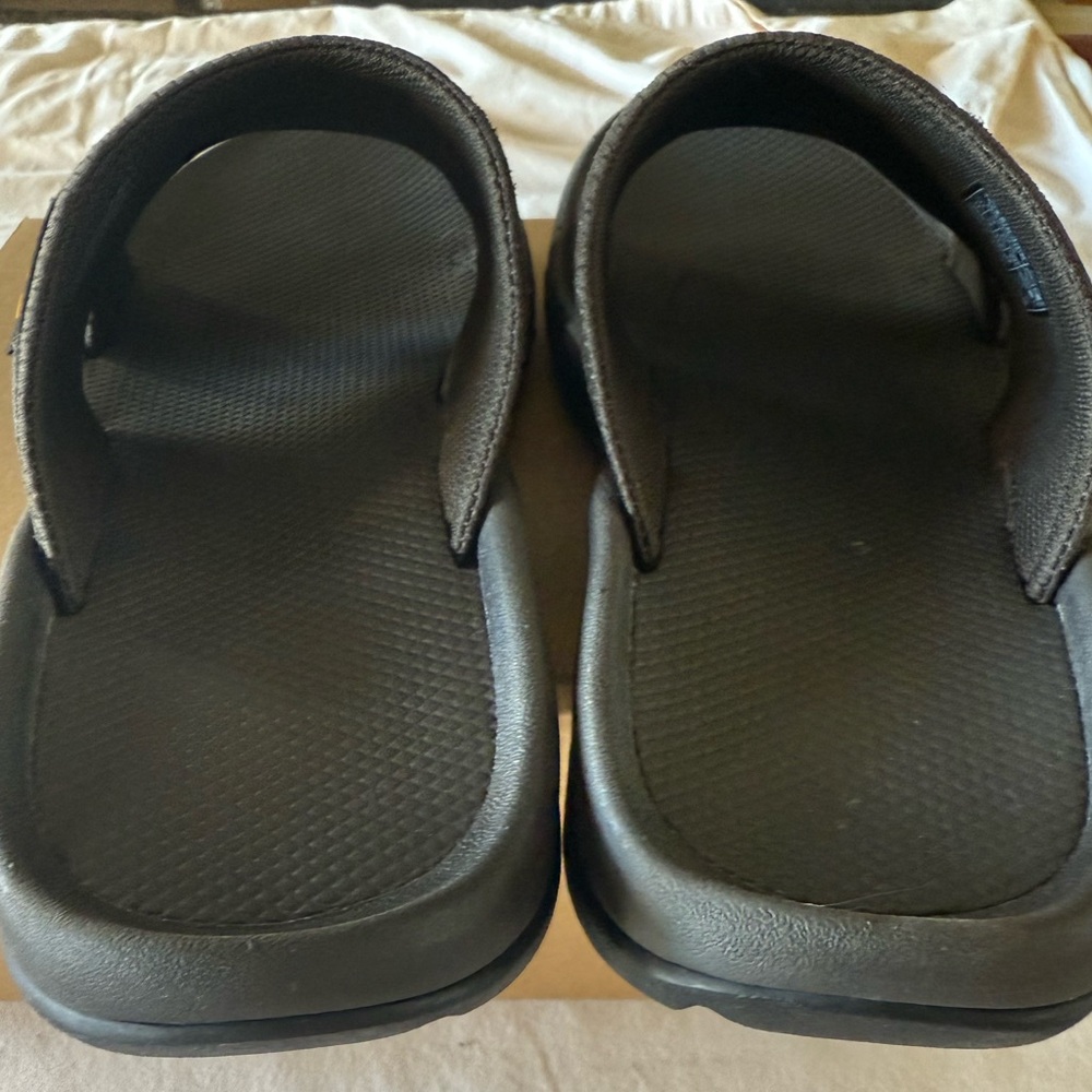 NIB Teva Men Katavi 2 Leather Slide Sandals Brown Size 11 (Bungee Cord) Dk Brown - Picture 8 of 8
